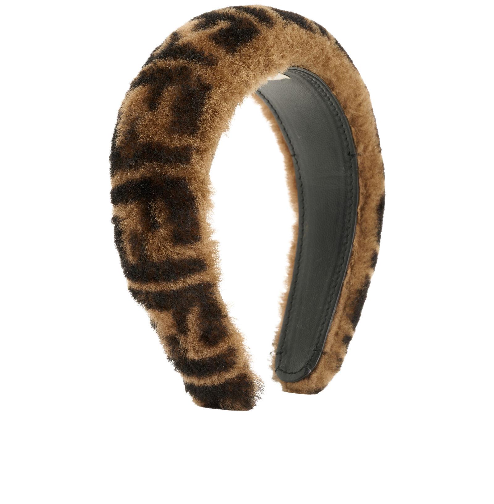 Fendi Zucca Headband, &pound;320, Accessories, Brown, Shearling, Back view
